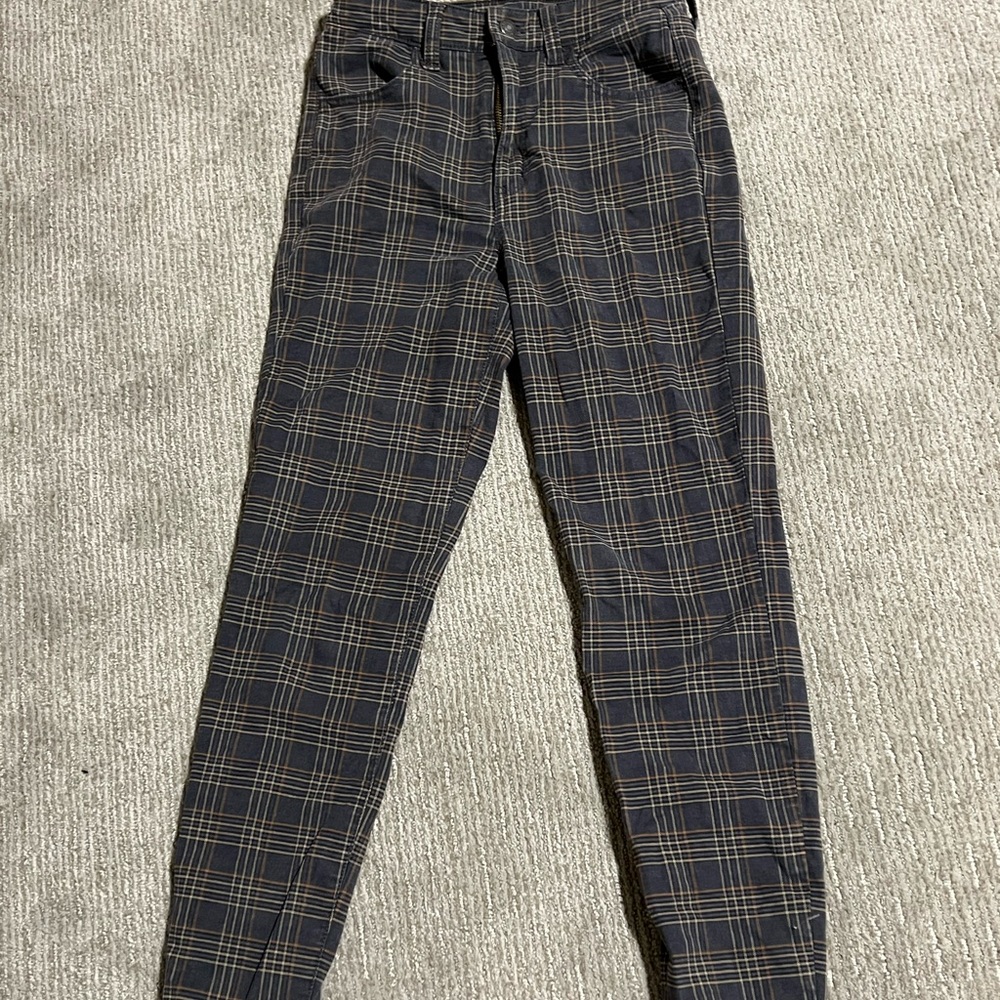 American Eagle Plaid Jeggings